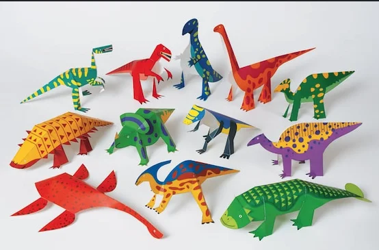 Dinossauros montáveis 3D