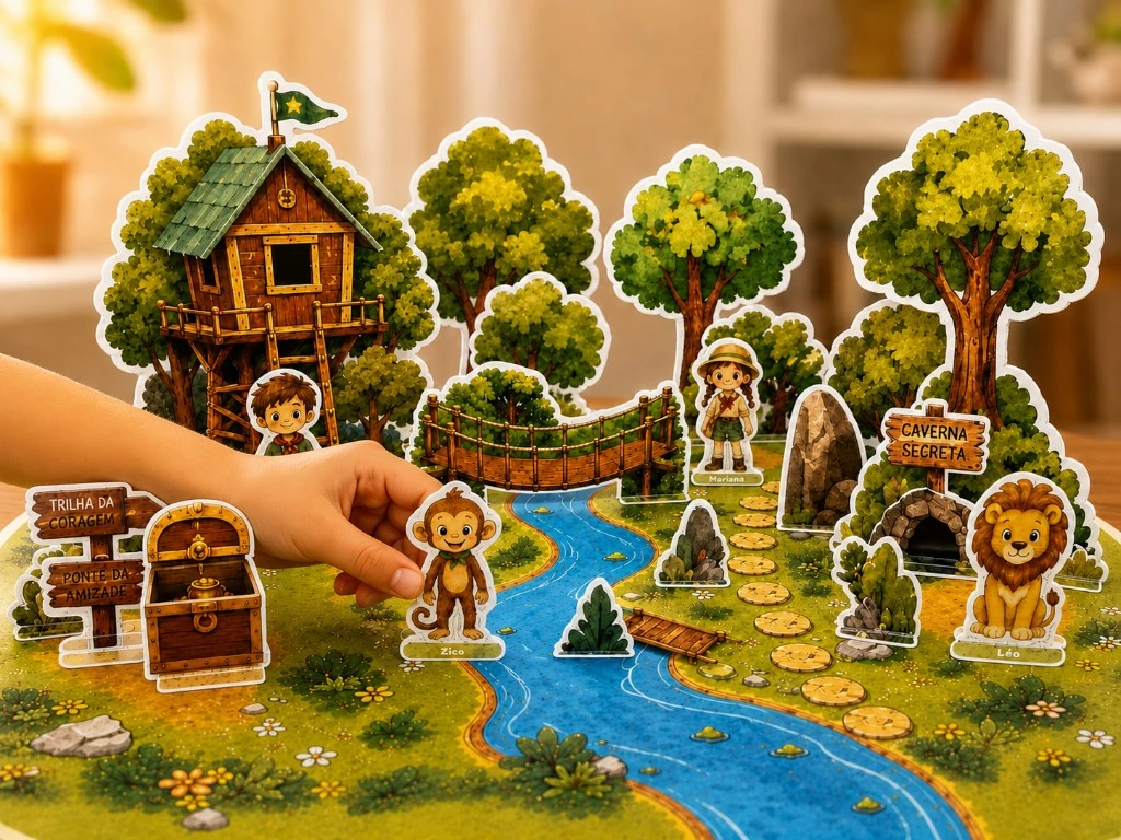 Mini Mundo da Floresta montado